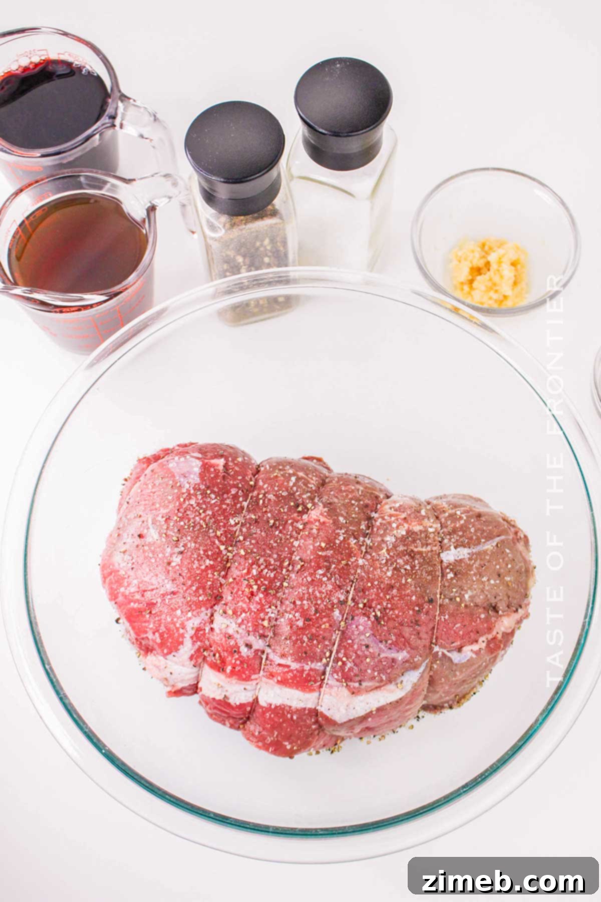 Slow Cooker Sirloin Tip Pot Roast 5 prep the roast with seasonings