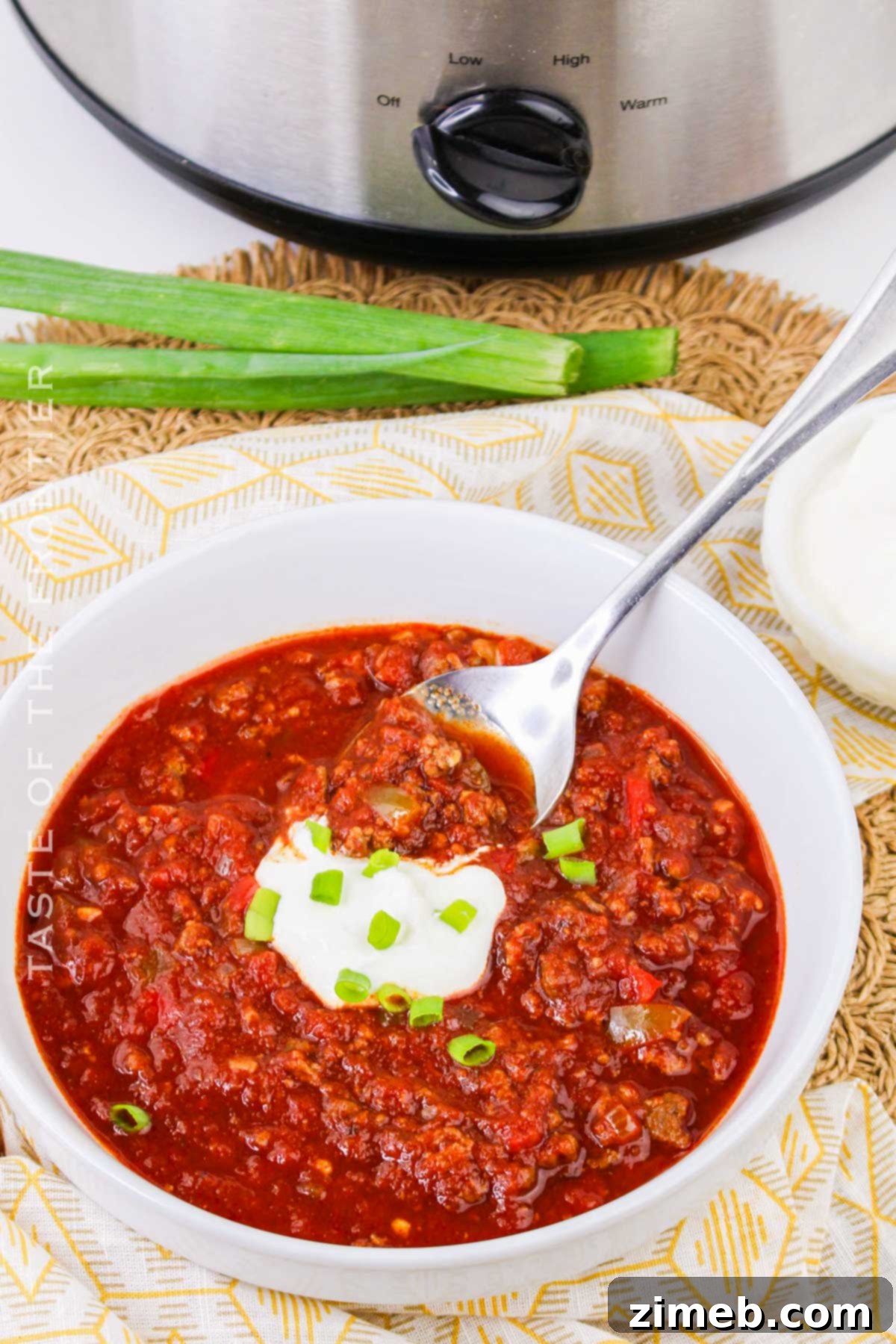 Meat Lovers Chili 15 easy dinner in the slow cooker