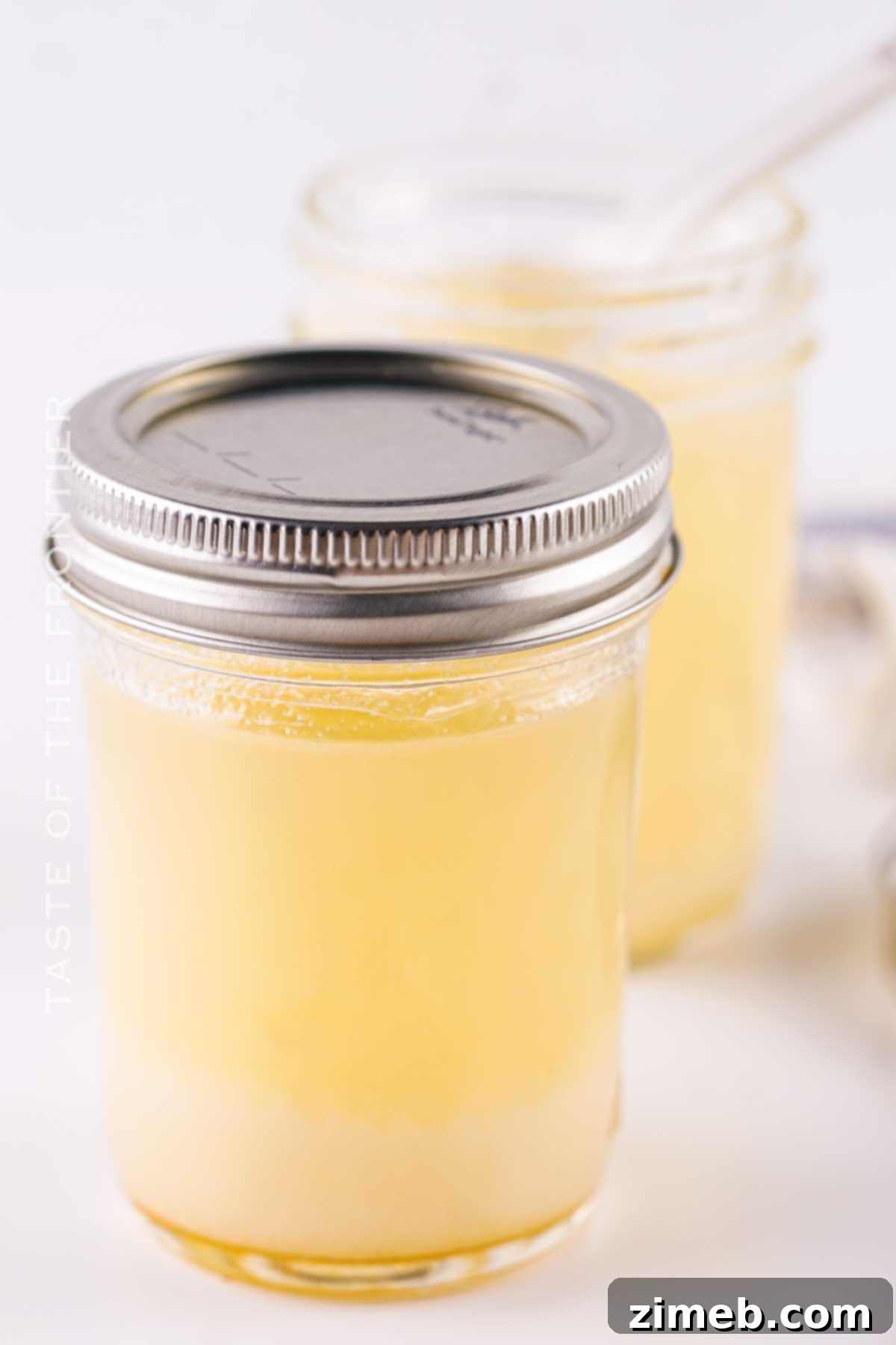 Pure Beef Tallow 10 Solidifying Beef Fat in Jars