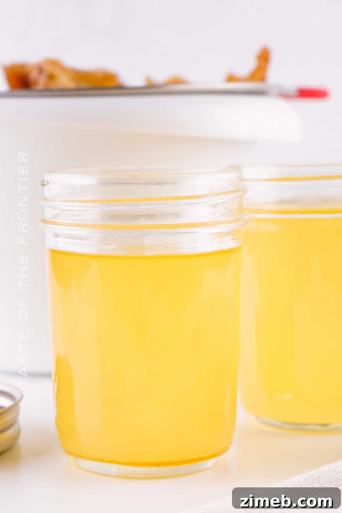 Pure Beef Tallow 8 Cooling and Strained Beef Tallow in Jars