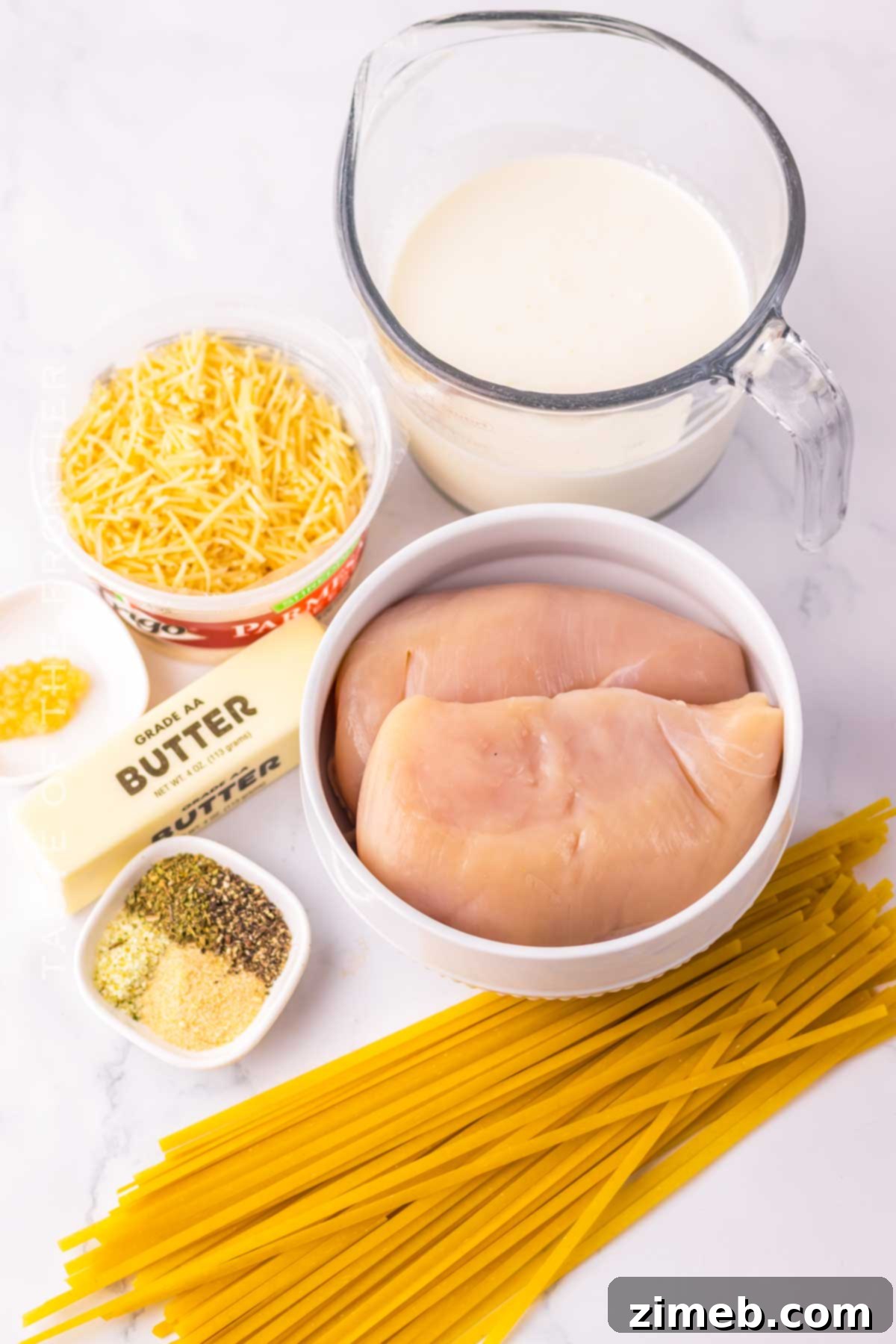 Chicken Fettuccine Alfredo 4 Copycat Chicken Fettuccine Alfredo ingredients