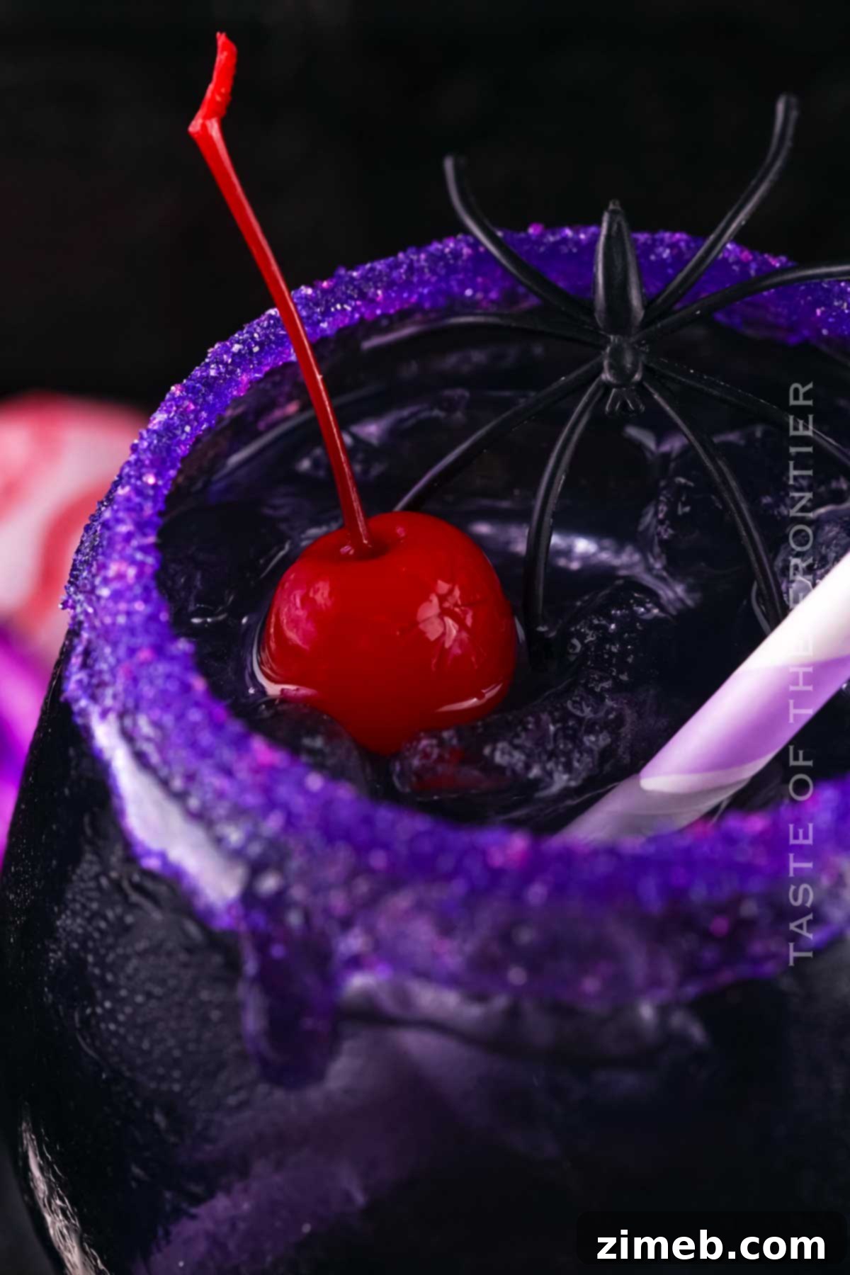 Vibrant Purple People Eater Drink for Halloween Parties