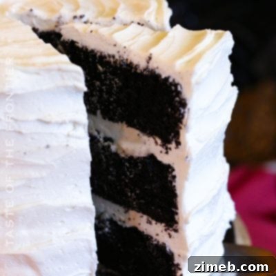 Black Velvet Cake decorated as a mummy