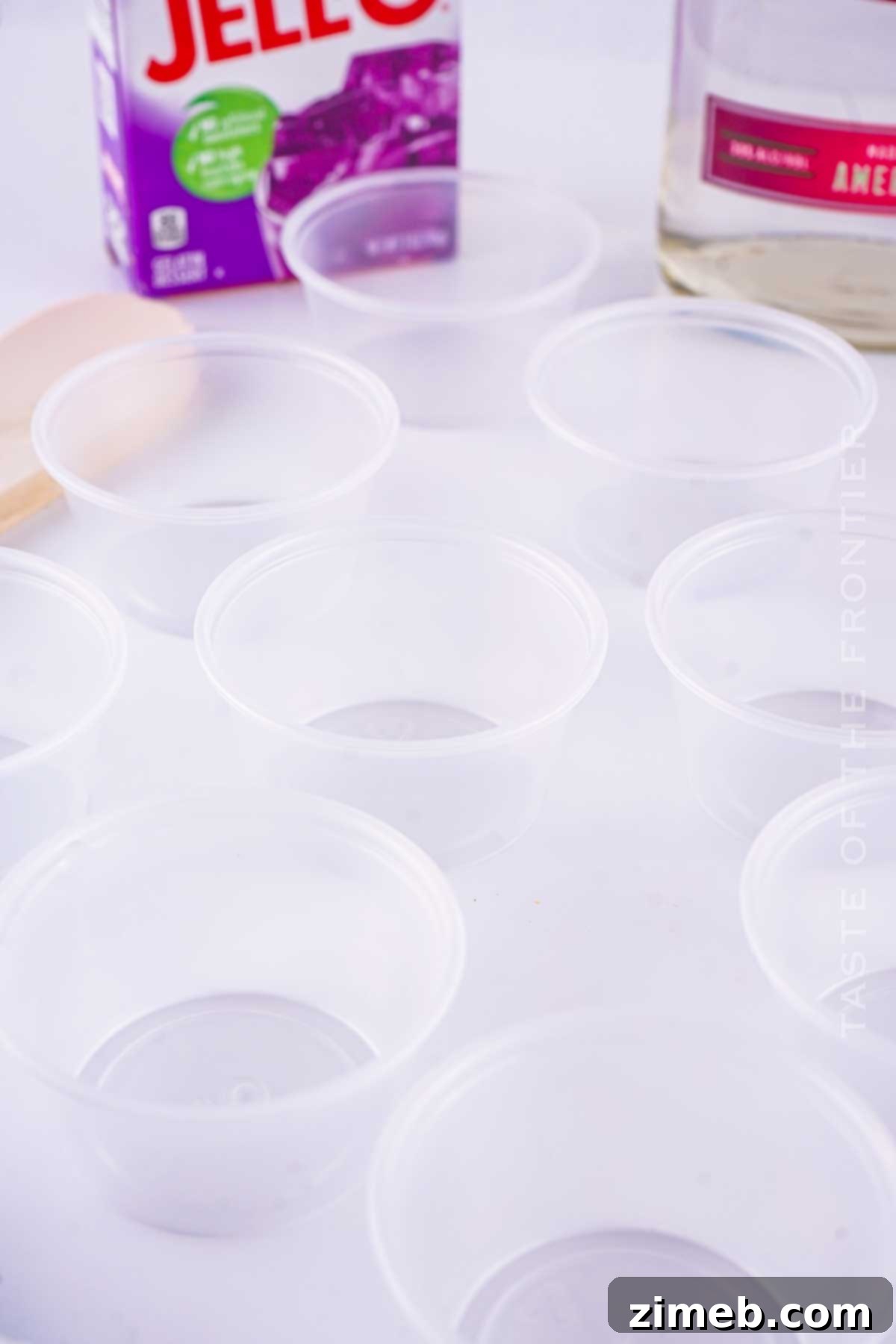Crafting the Perfect Purple Hooter Shot 5 Arranging shot cups for filling