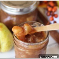Delicious Caramelized Pear Pie Filling, perfect for fall desserts.