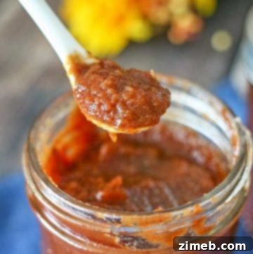 Rich Crock Pot Apple Butter, a perfect fall recipe.