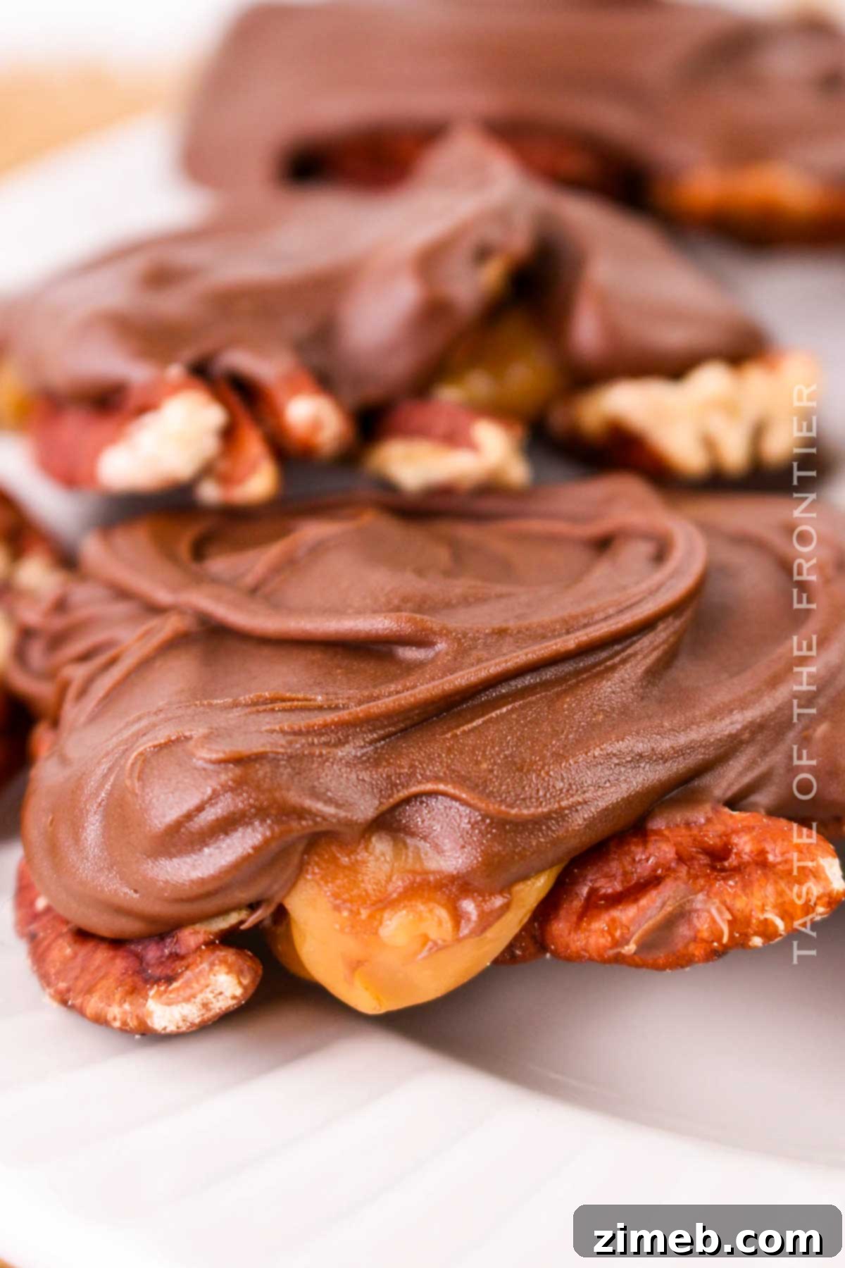 Caramel Pecan Indulgence 16 Pecan Caramel Clusters recipe - finished treats