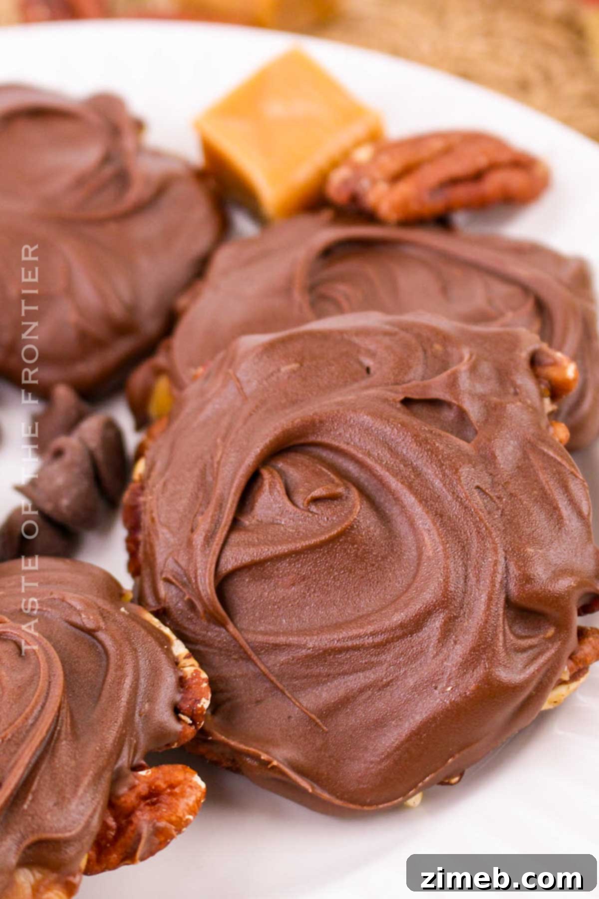Caramel Pecan Indulgence 3 Homemade candy treat - Pecan Caramel Clusters