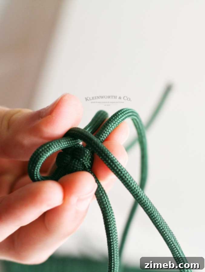 Tactical Paracord Survival Keyring 14 paracord keychain tutorial - fold again