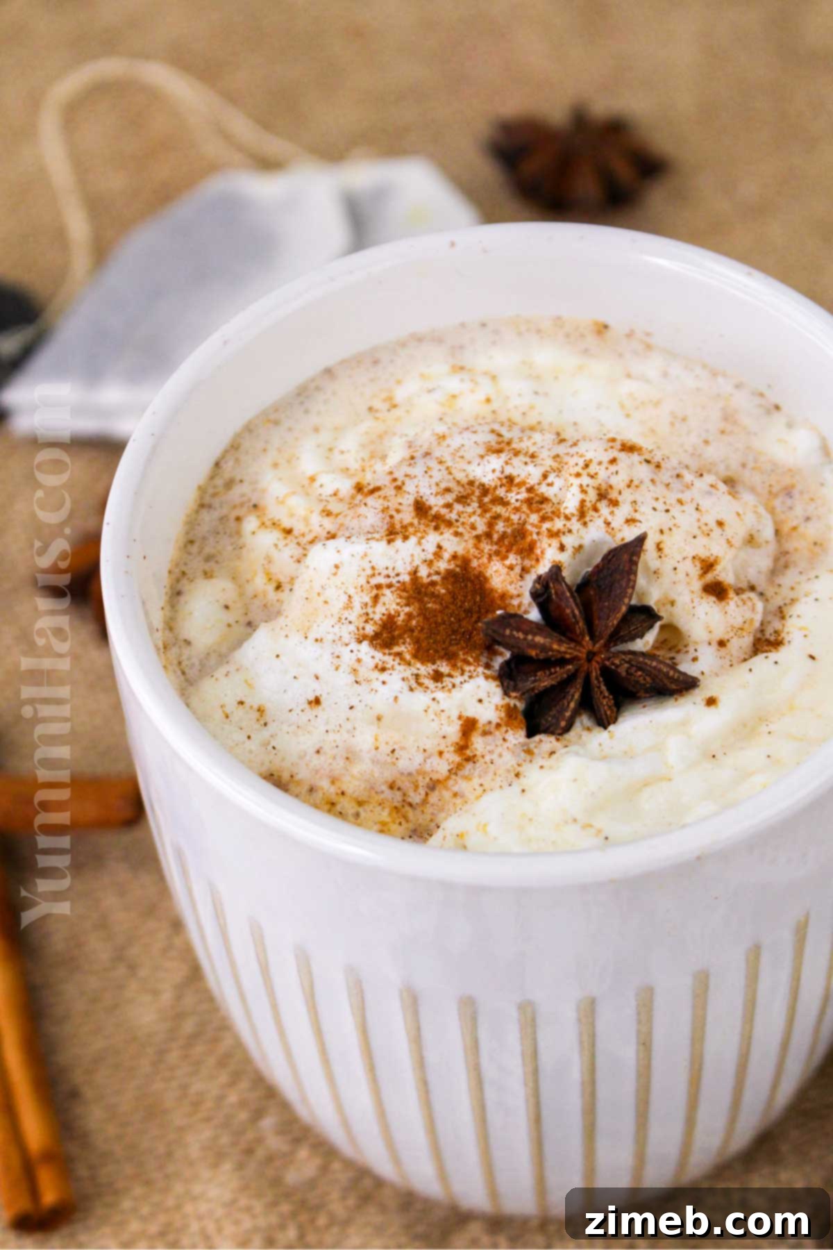 Autumn Pumpkin Chai Latte 14 Full recipe card for homemade Pumpkin Spice Chai Latte with ingredients and instructions.