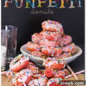 Pink Velvet Funfetti Donuts ready to be served