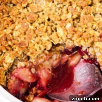 Apple Blackberry Crumble