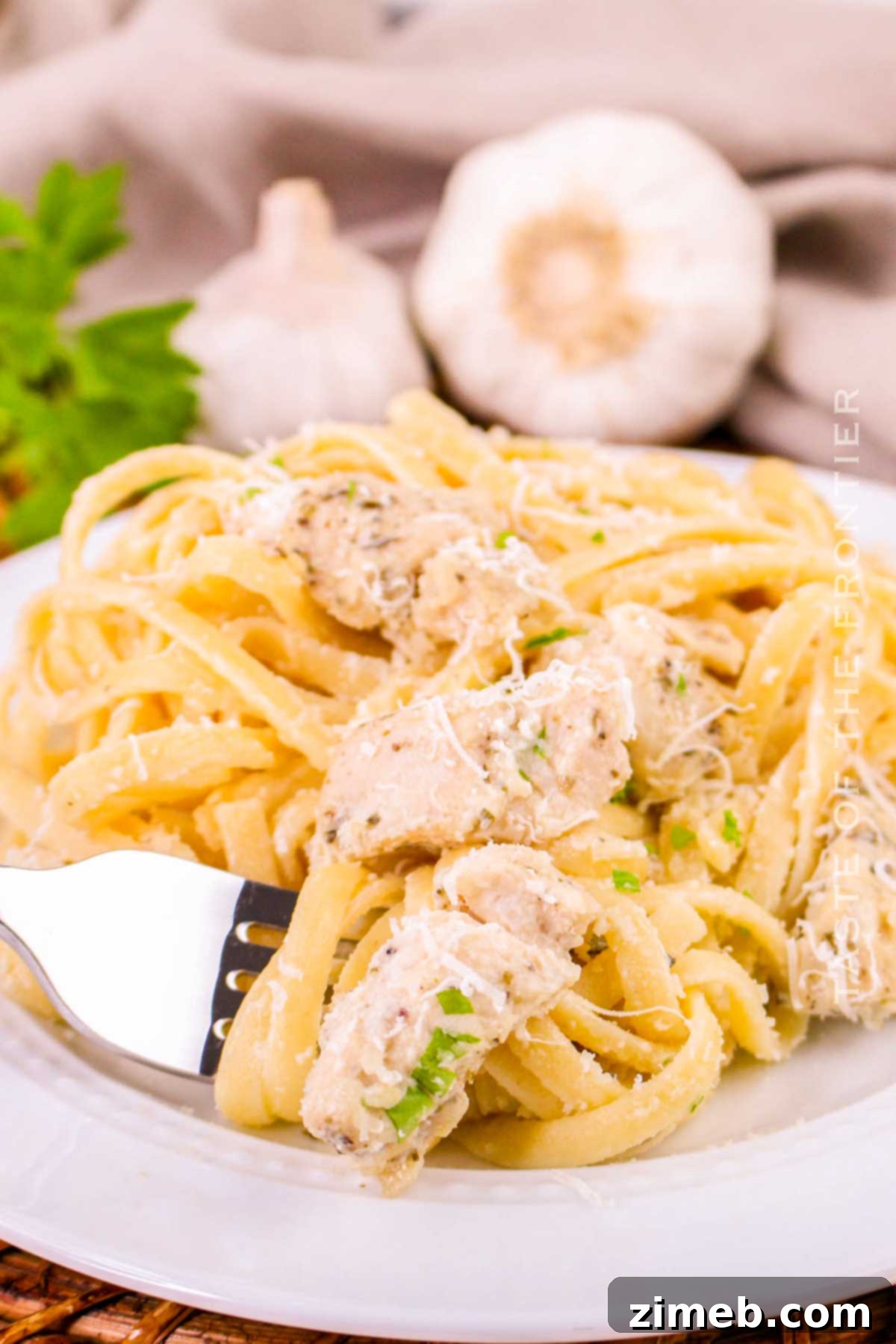 Chicken pasta dinner for the family.