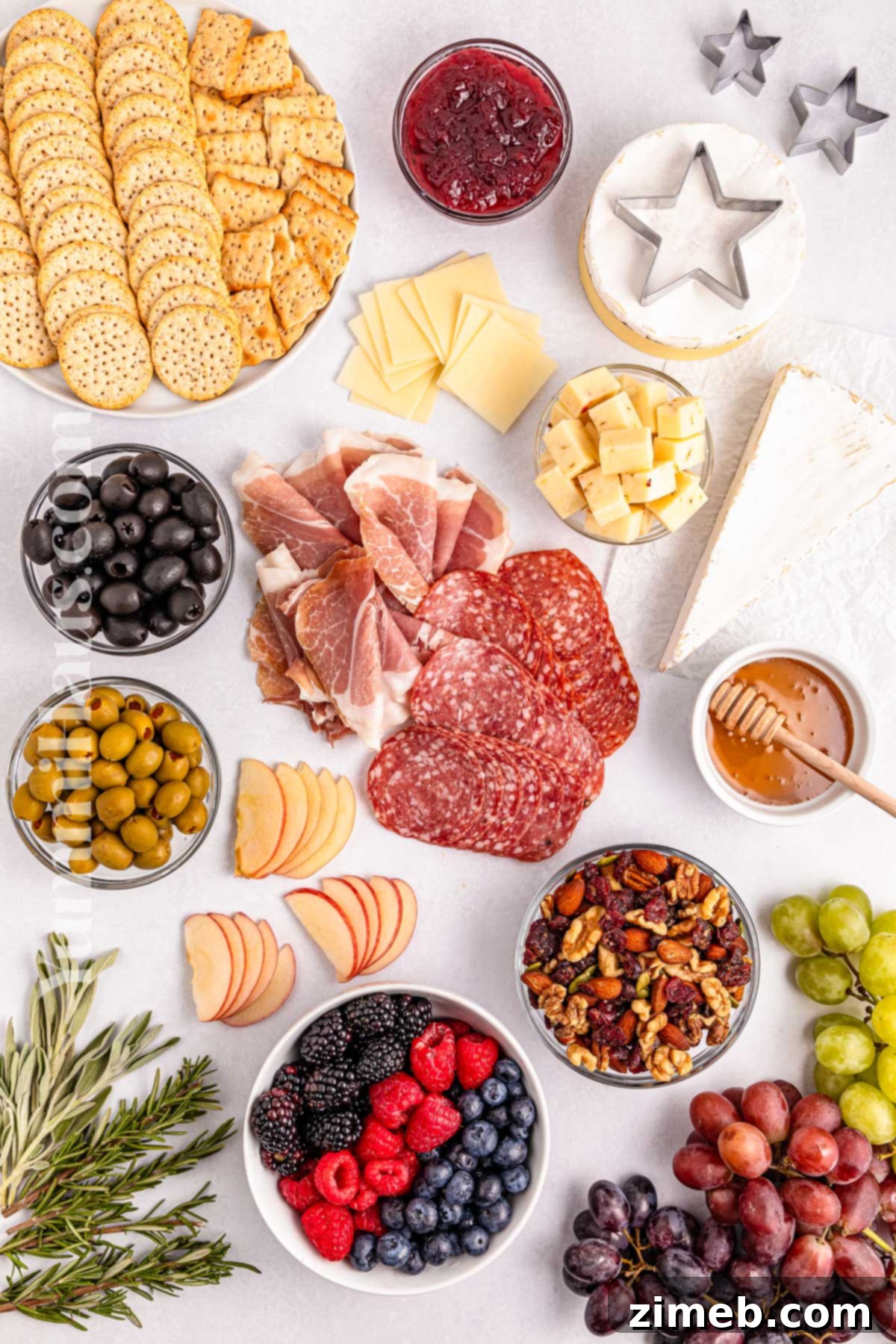 Holiday Grazing Wreath 4 Christmas Wreath Charcuterie Board ingredients