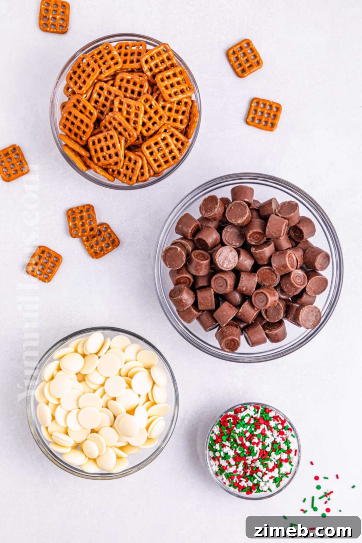 Salty Sweet Rolo Pretzel Bites 4 Rolo Pretzel Recipe ingredients