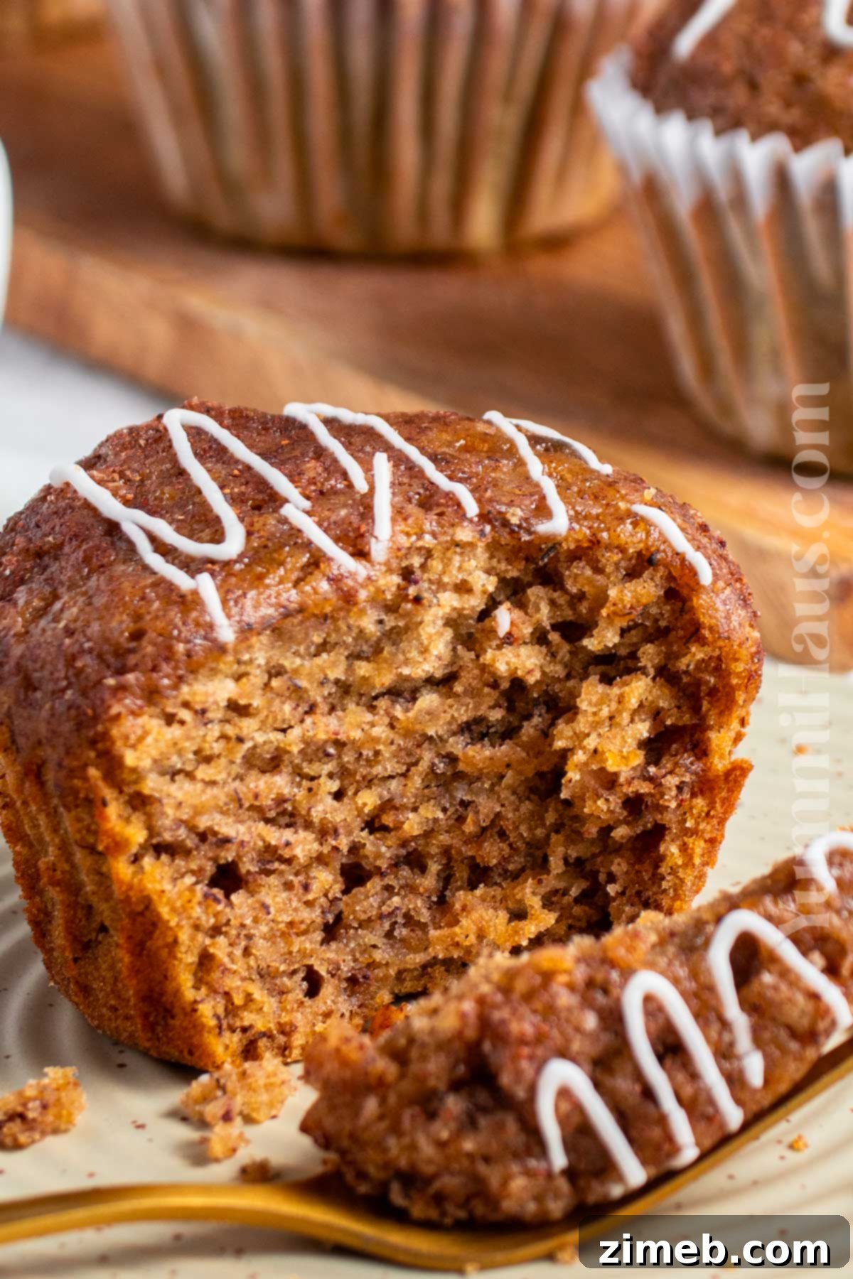 Deliciously moist banana pumpkin muffins