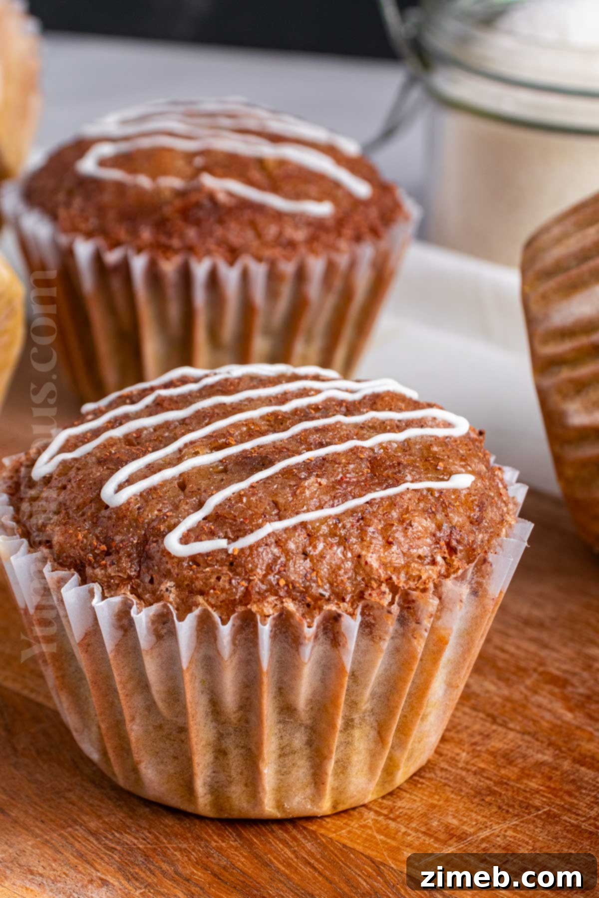 Freshly baked fall muffin recipe with cinnamon sugar topping