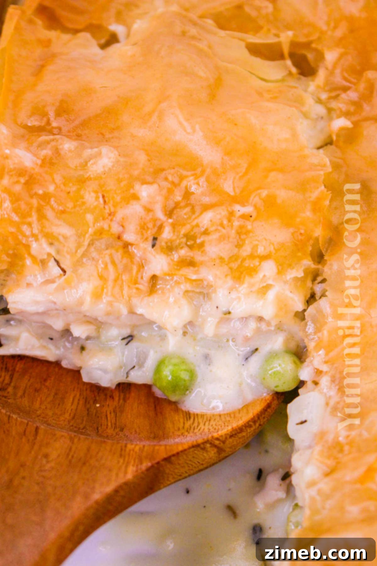 Homemade Chicken Pot Pie with Phyllo Dough Recipe