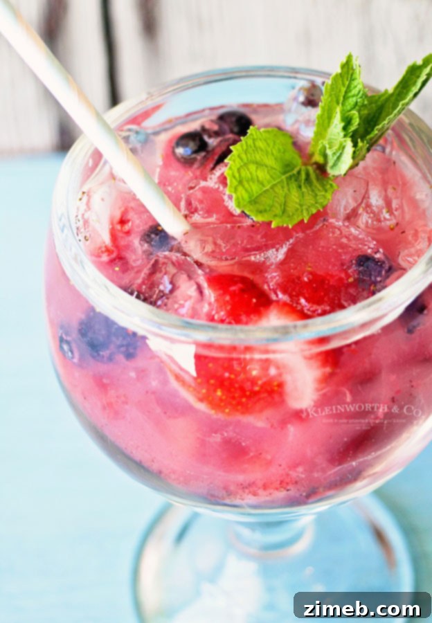 Red White and Blue holiday recipe, a refreshing and colorful drink idea
