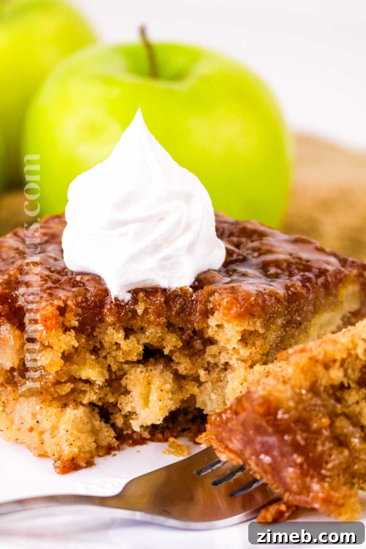 fall dessert with apples