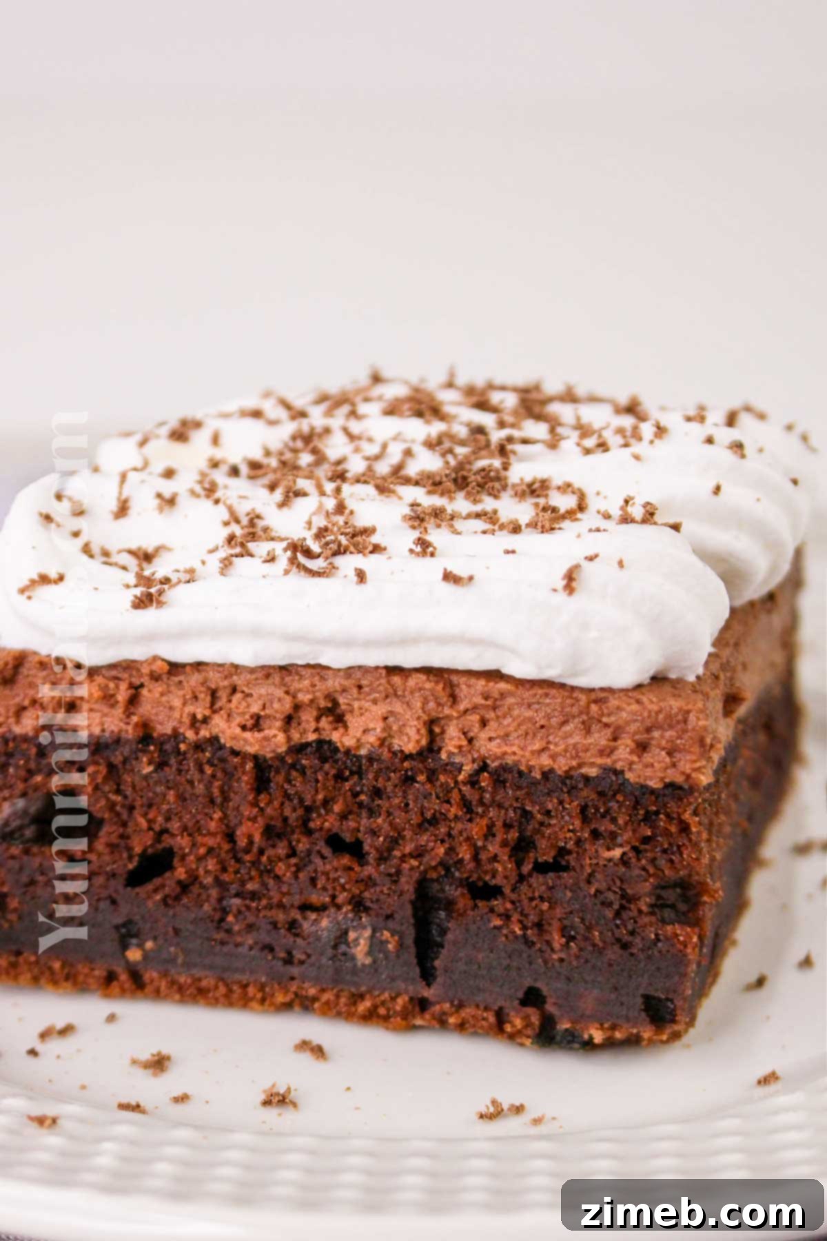 Decadent Double Chocolate Mousse Cake 3 homemade cake with mousse