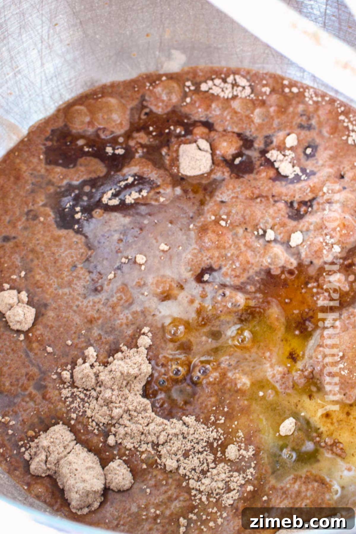 Decadent Double Chocolate Mousse Cake 5 making the cake batter