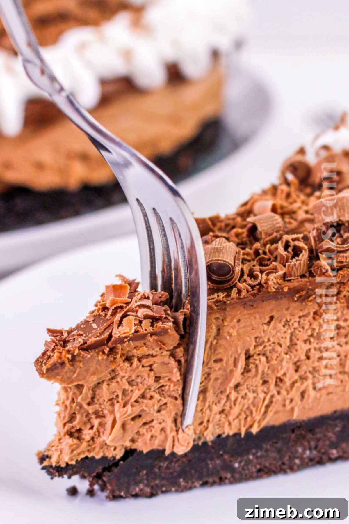 No-Bake Chocolate Cheesecake recipe steps