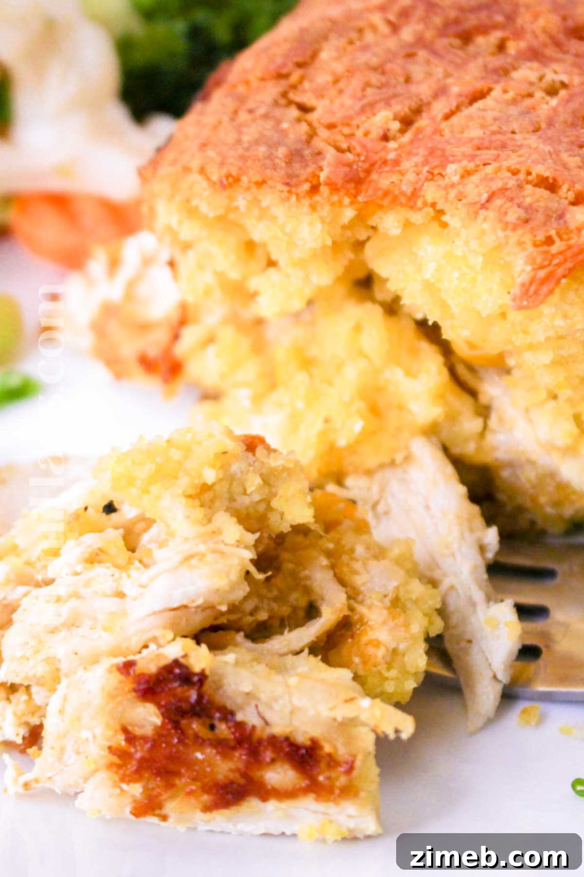 Savory Chicken Cornbread Bake 3 cornbread side dish