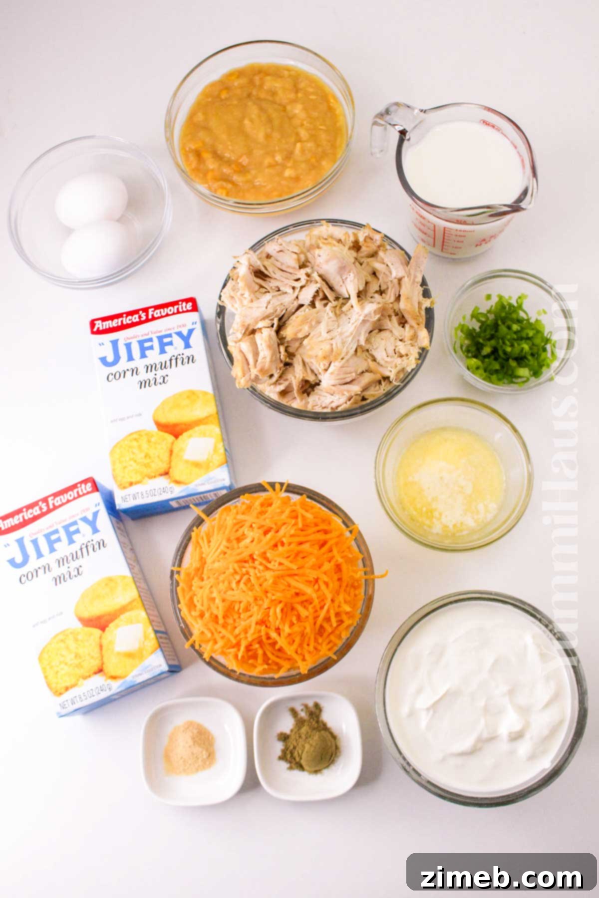 Savory Chicken Cornbread Bake 4 Chicken Cornbread Casserole ingredients