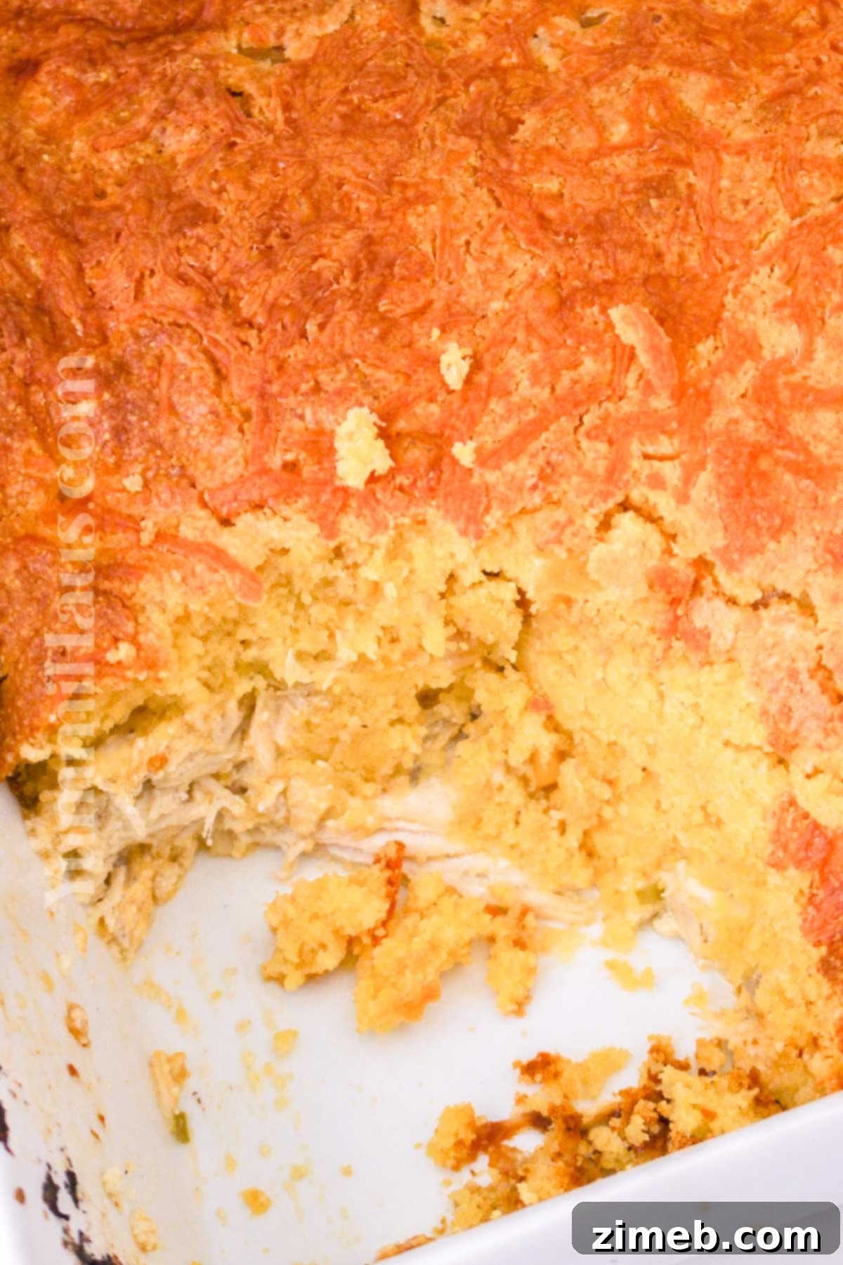 Savory Chicken Cornbread Bake 8 serving cornbread side dish dinner