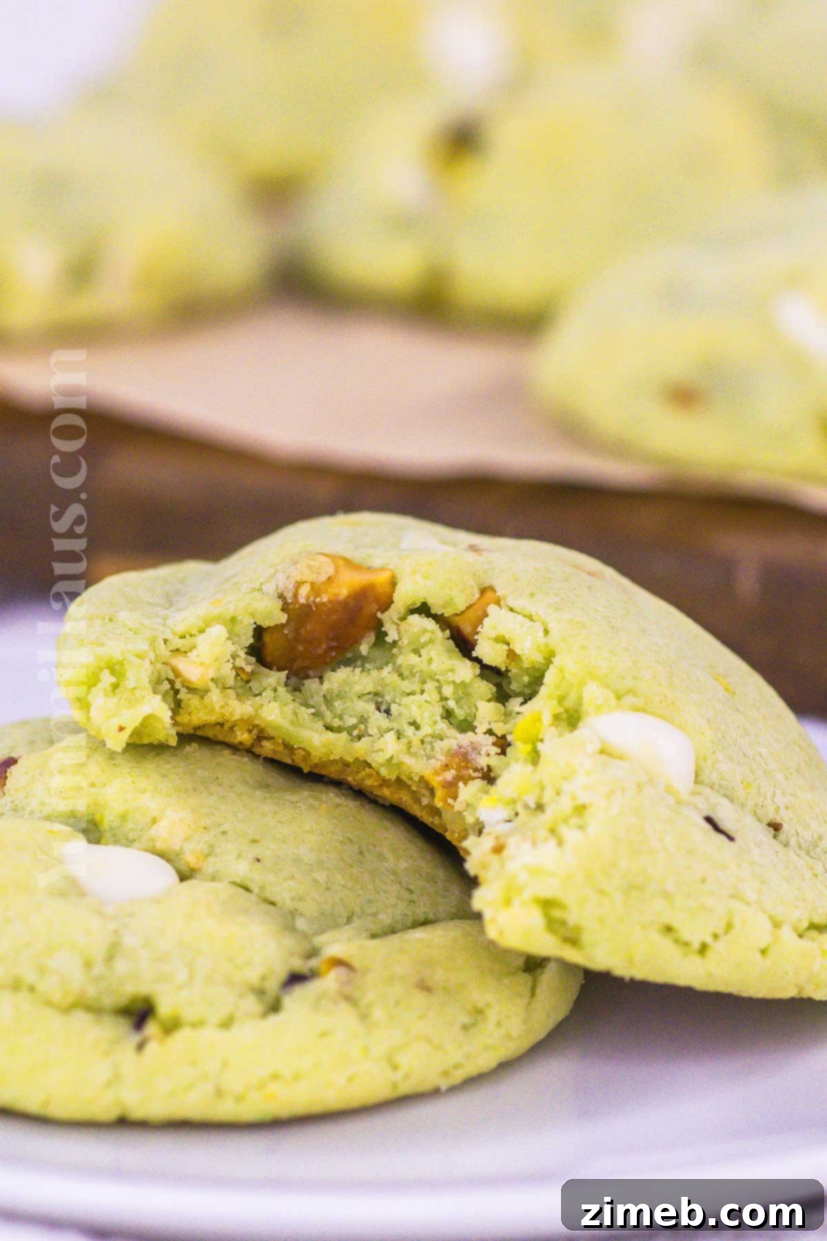 Dreamy Pistachio Pudding Cookies 3 Pistachio Cookie recipe