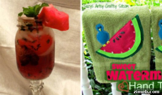 Wednesday Watermelon: A graphic promoting various watermelon recipes.