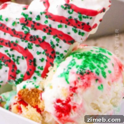 Christmas Yule Log 9 Delicious no-churn Little Debbie Christmas Tree Ice Cream recipe