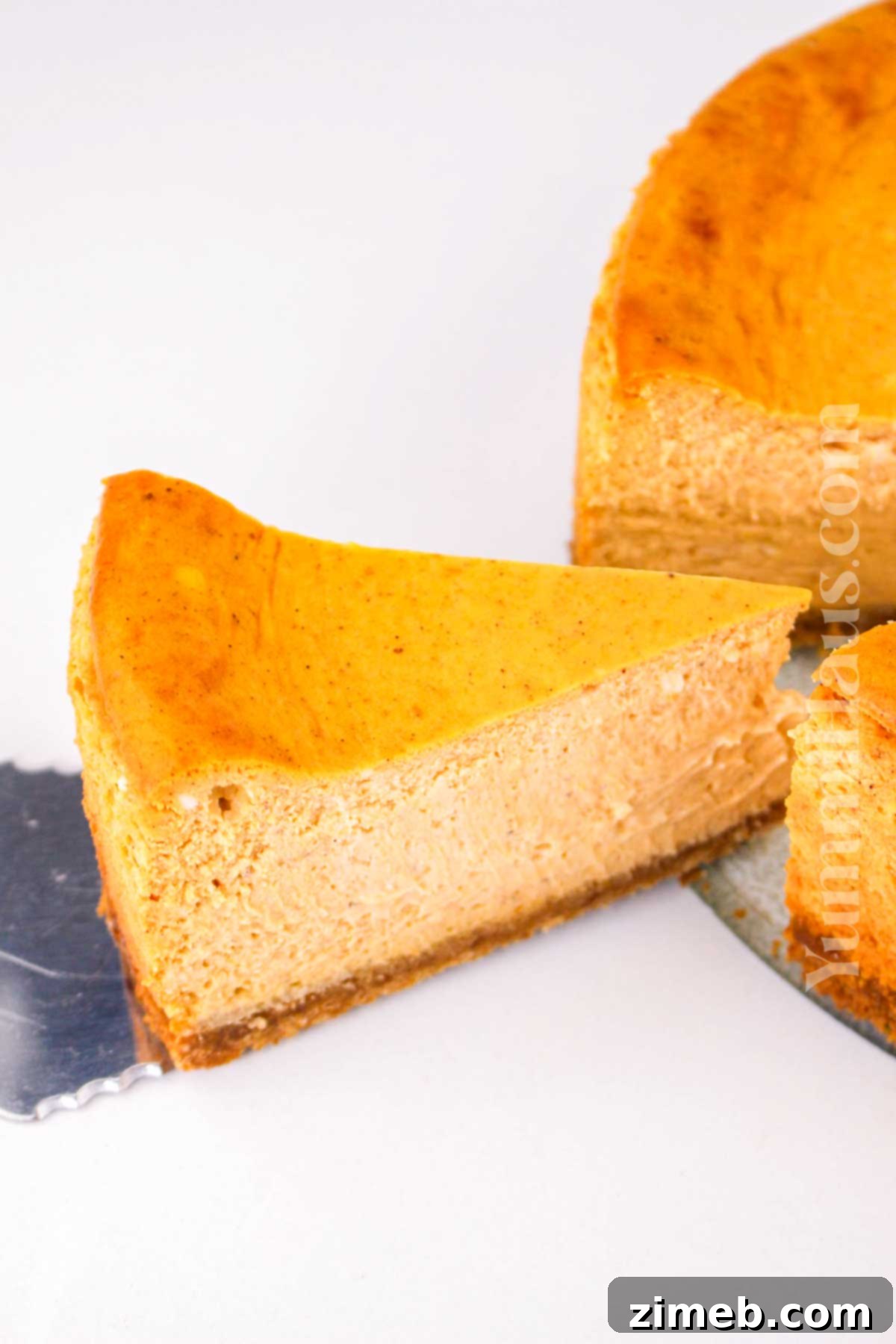 Cheesecake Factory-Inspired Pumpkin Cheesecake 3 Thanksgiving Pumpkin Cheesecake Dessert