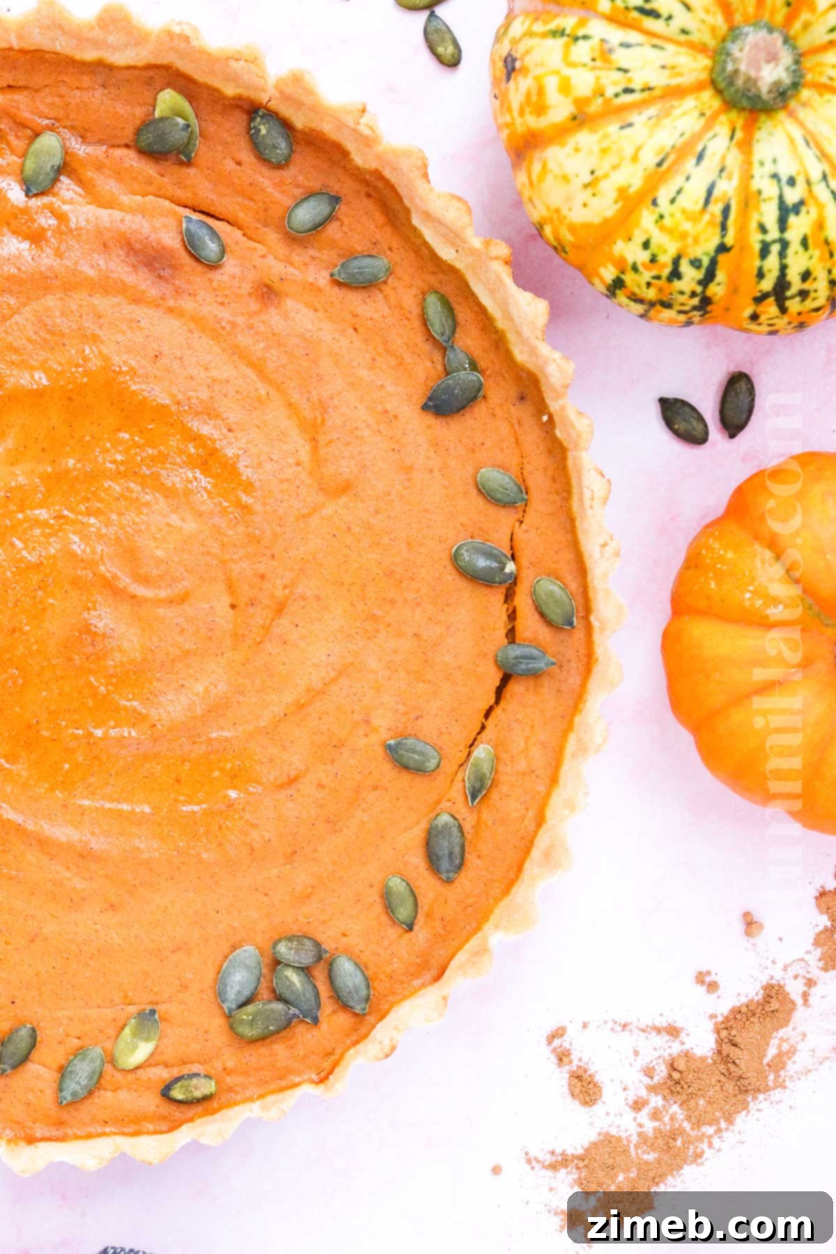 Homemade Gluten-Free Pumpkin Pie ready for serving