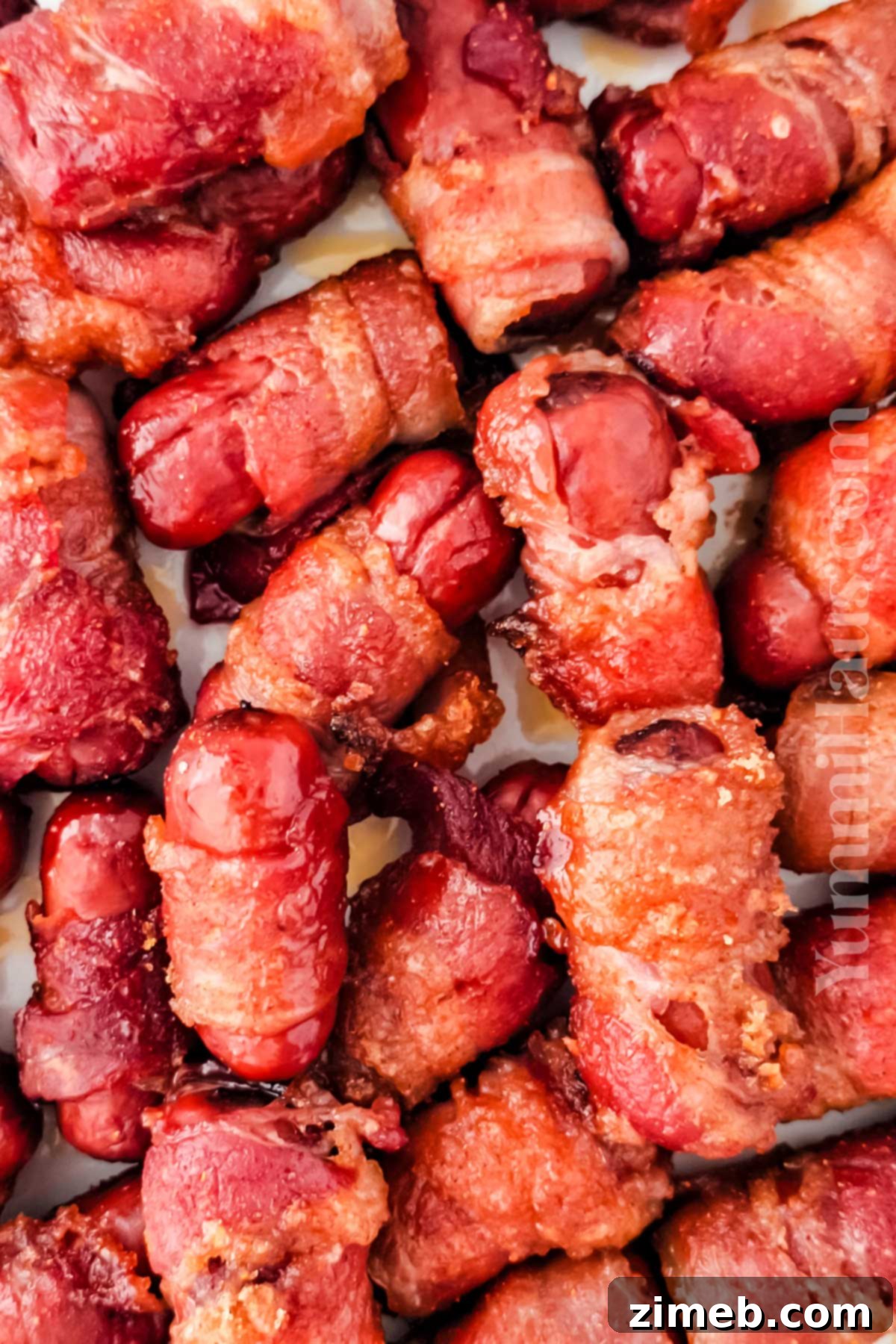 Smoky Bacon Delights 2 Sweet, smoky, and irresistible, these bacon-wrapped smokies make the perfect party appetizer! With a hint of brown sugar and crispy bacon, they're an easy crowd-pleaser for any occasion.