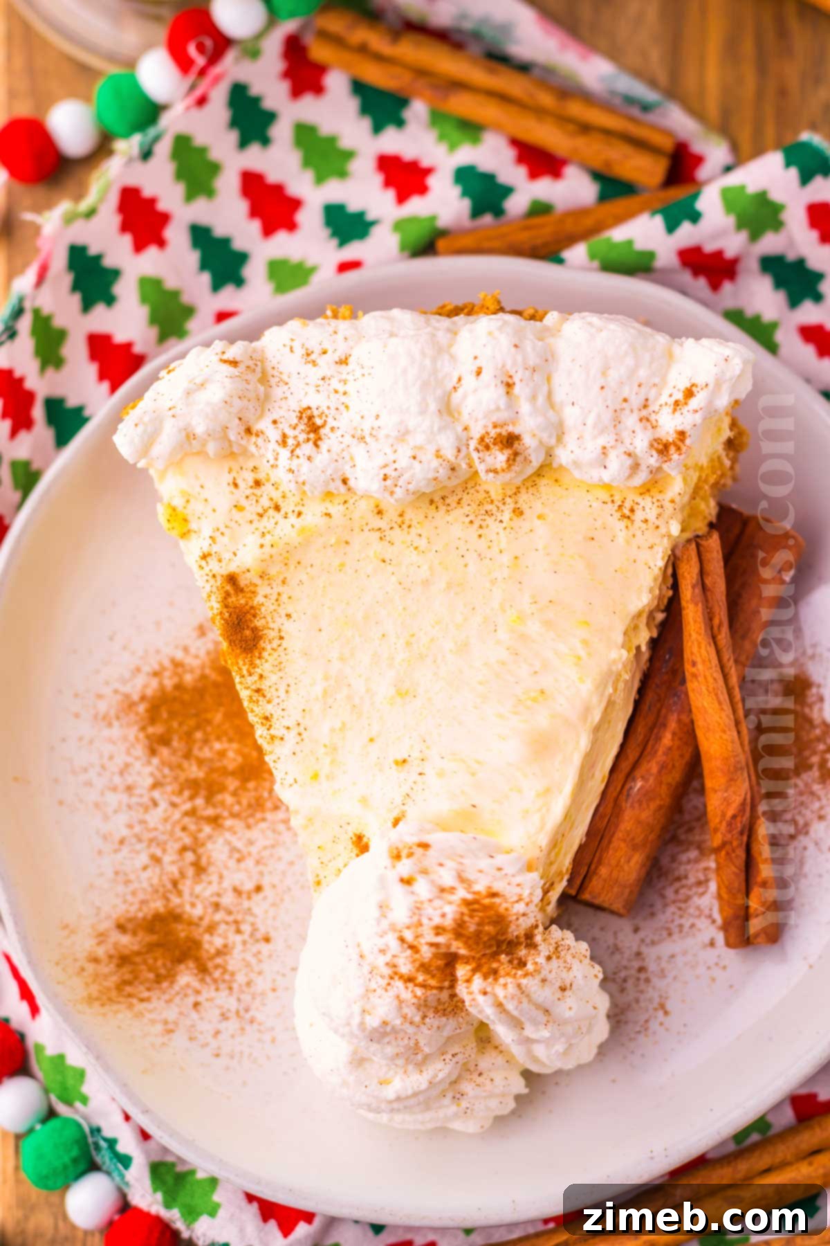 No-Bake Eggnog Pie recipe