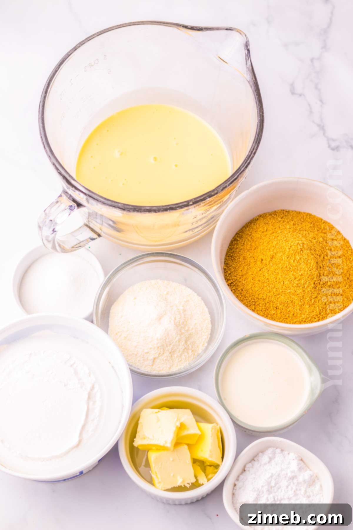 No-Bake Eggnog Pie ingredients