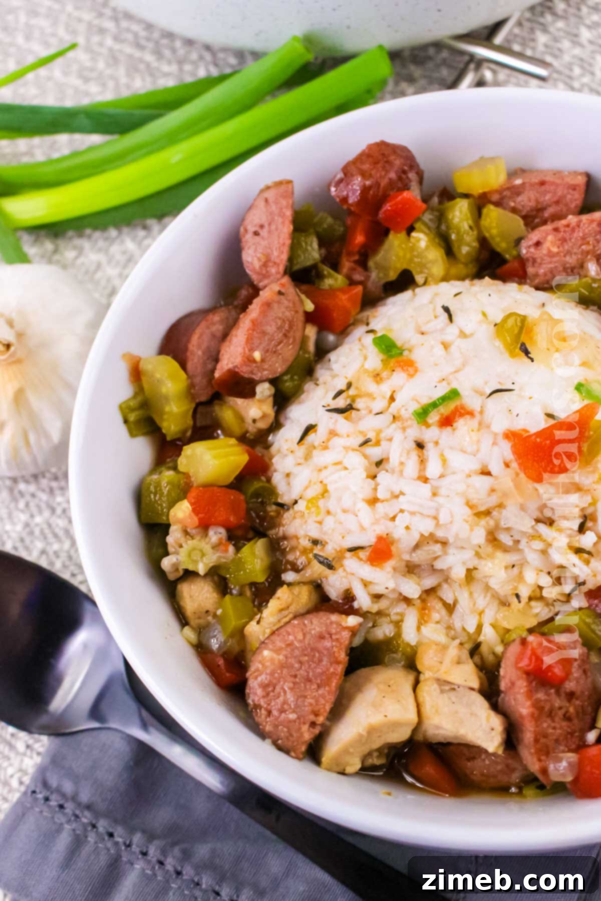 Hearty Chicken and Sausage Gumbo 14 A delicious Cajun dinner recipe, perfect for any occasion.
