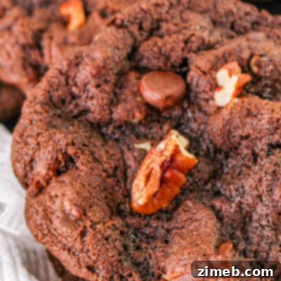 Chocolate Chocolate Chip Pecan Cookie recipe