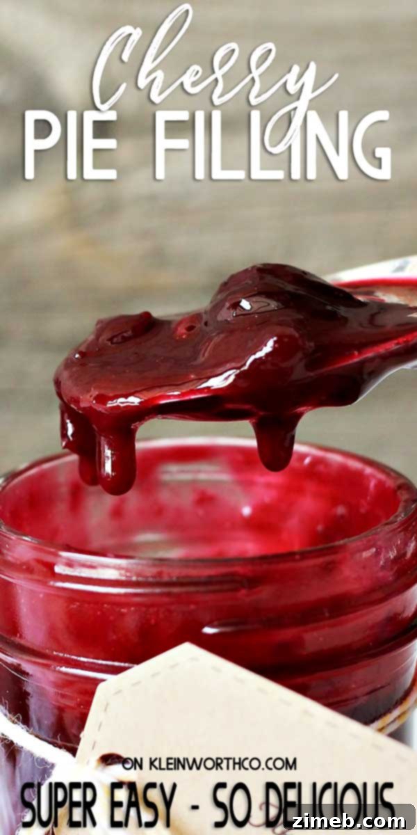 Luscious Homemade Cherry Filling 2 Homemade Cherry Pie Filling - perfect for pies, cakes, and ice cream topping