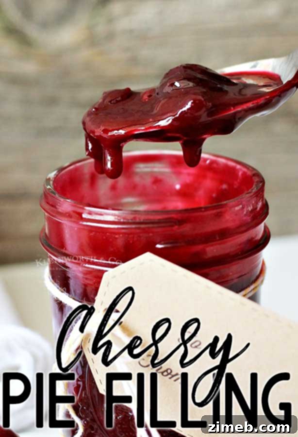 Luscious Homemade Cherry Filling 16 Homemade Cherry Pie Filling, perfect for any dessert