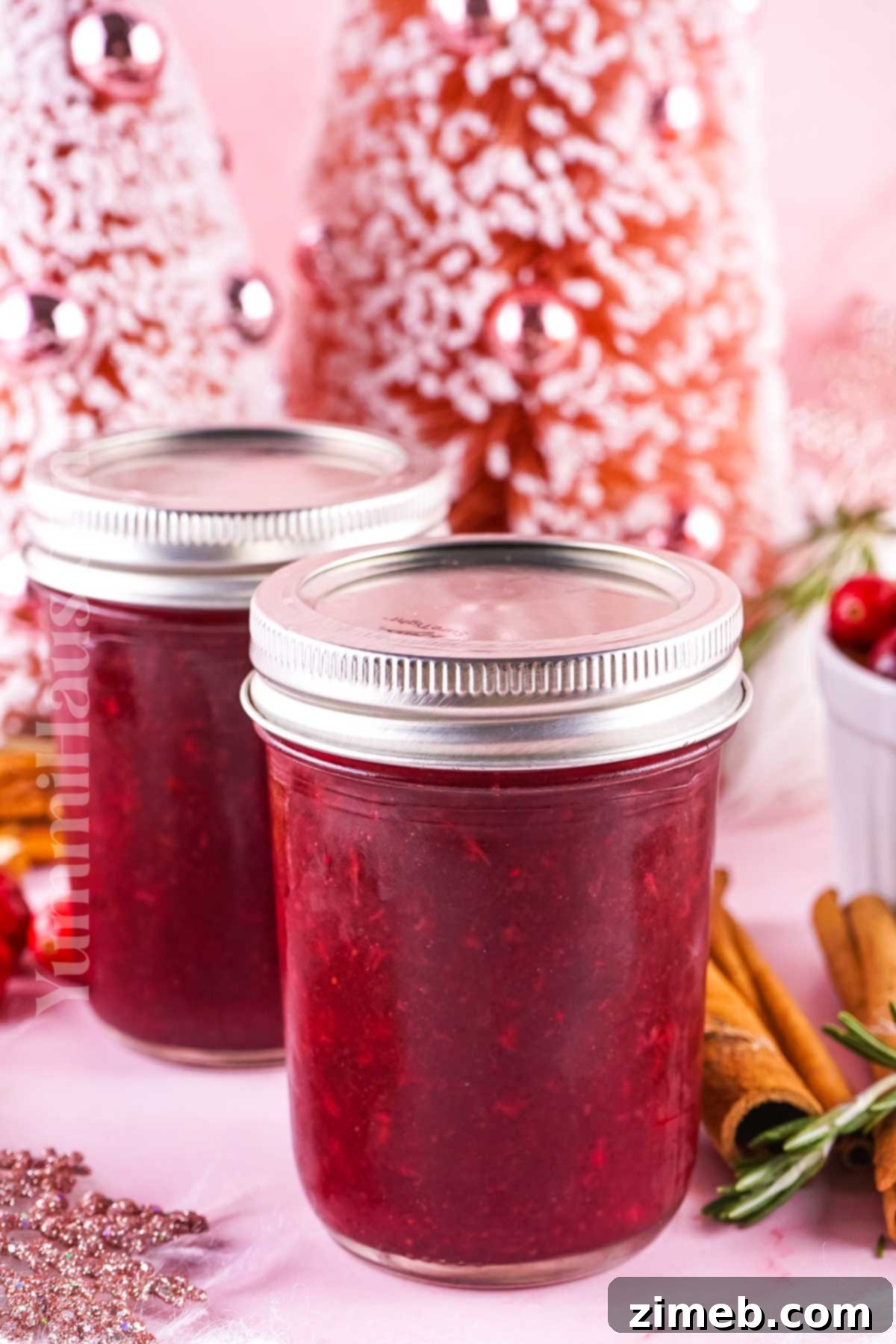 Yuletide Groove 14 Holiday Jam in mason jars, perfect for gifting.
