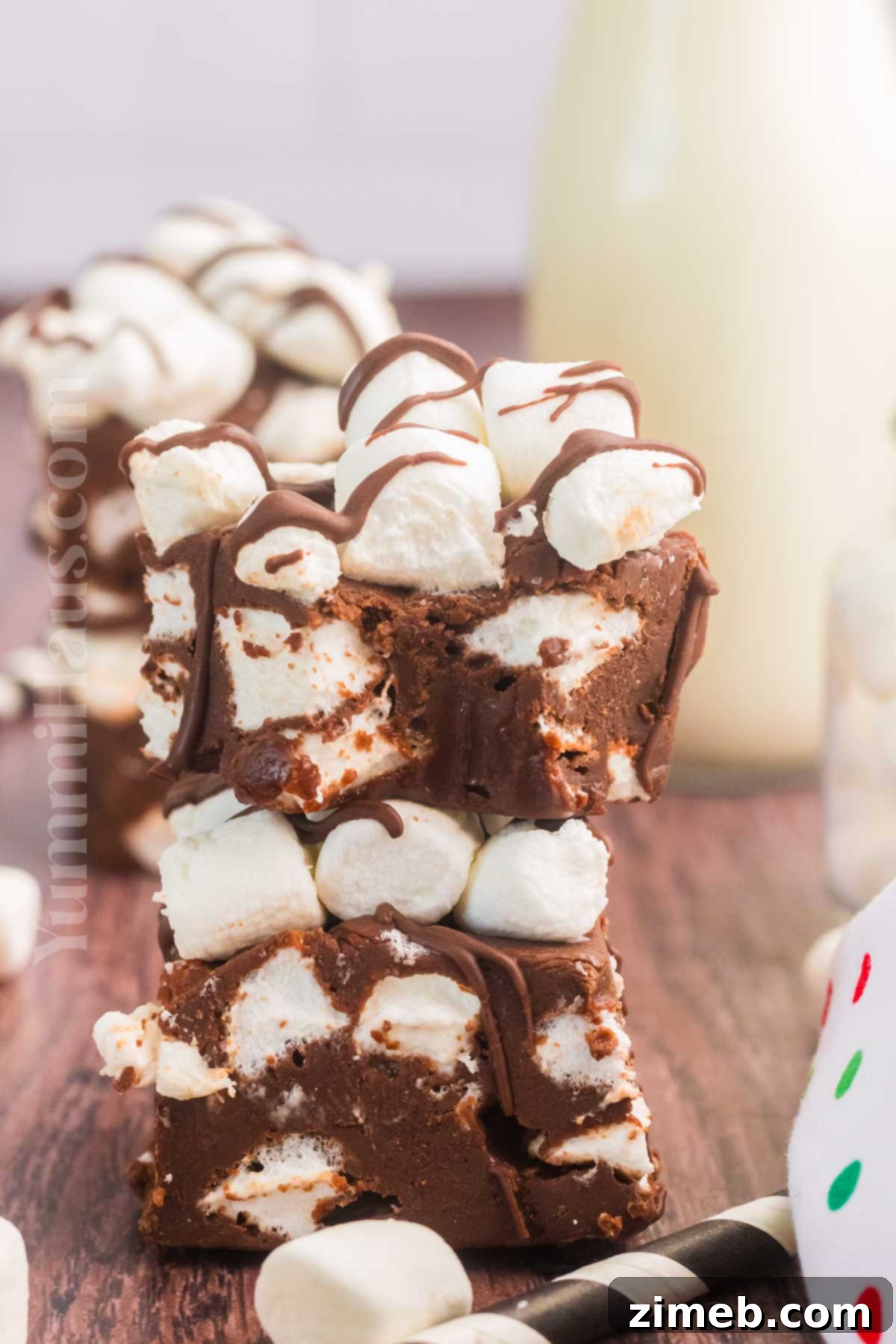 marshmallows and chocolate