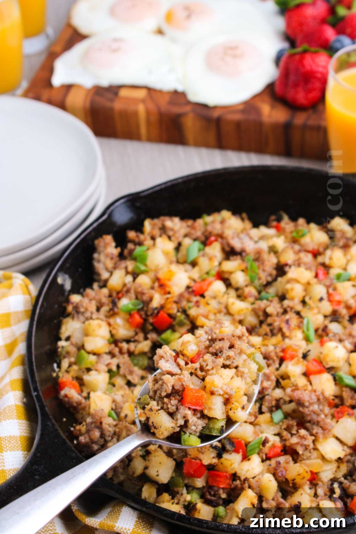 Rise & Shine Hash 3 Savory Skillet Hash with Sausage and Eggs