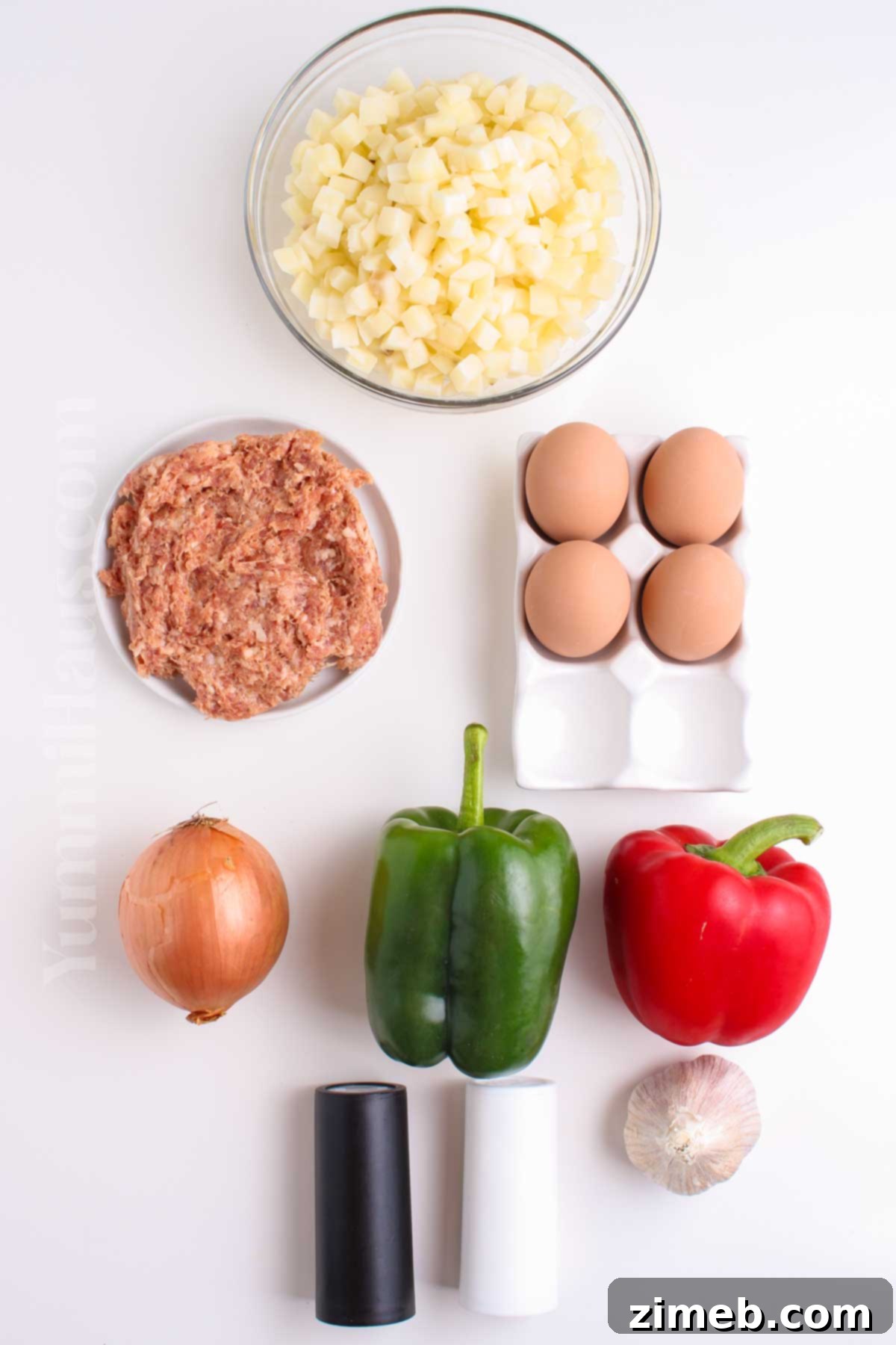 Rise & Shine Hash 4 Ingredients for a delicious Hash Breakfast