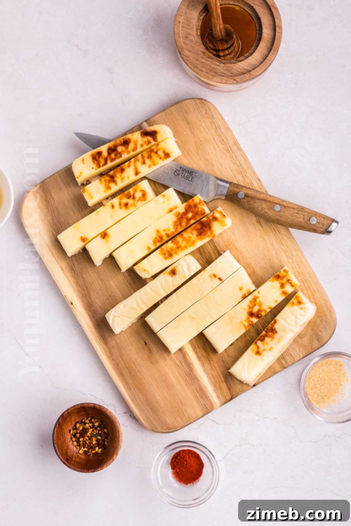 Crispy Air Fryer Halloumi 5 how to make Air Fryer Halloumi step by step