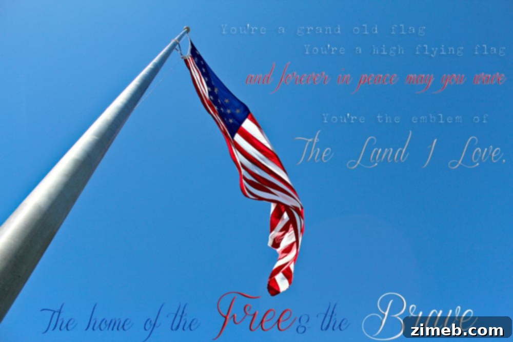 American Flag Printable for quick decor