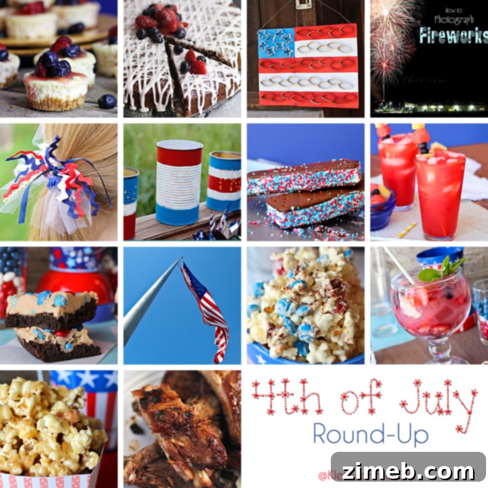 A collection of 4th of July ideas, recipes, and crafts