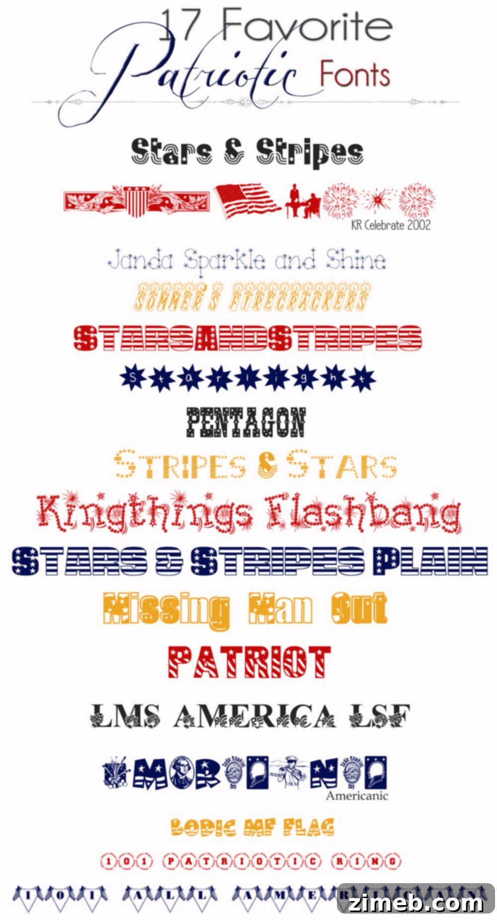 17 favorite patriotic fonts for design projects